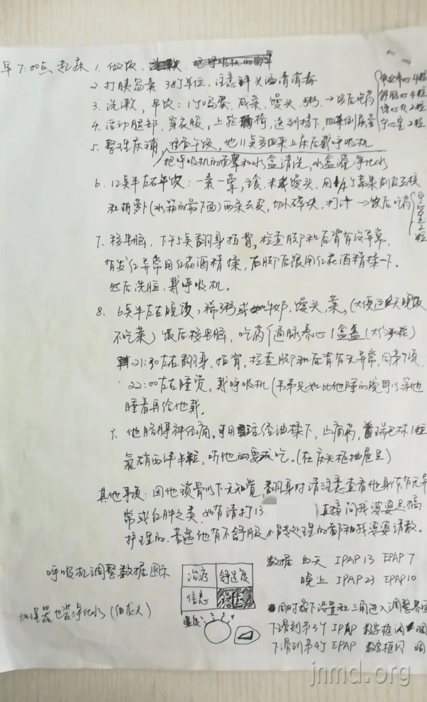 照顾火树的全天生活流程